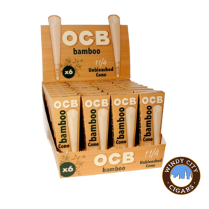 OCB Bamboo Unbleached Cones – 1 1/4