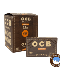 OCB Rolling Papers Virgin Stack Pak – 1 14 12 Booklets (300 Rolling Papers per Booklet)