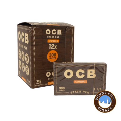OCB Rolling Papers Virgin Stack Pak – 1 14 12 Booklets (300 Rolling Papers per Booklet)