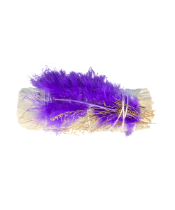 White sage with purple feather