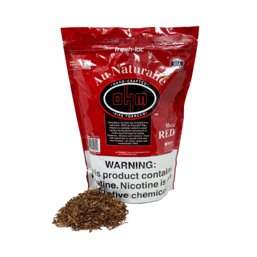 Ohm Au Naturalle Red Pipe Tobacco – 16 Oz Bag - Windy City Cigars