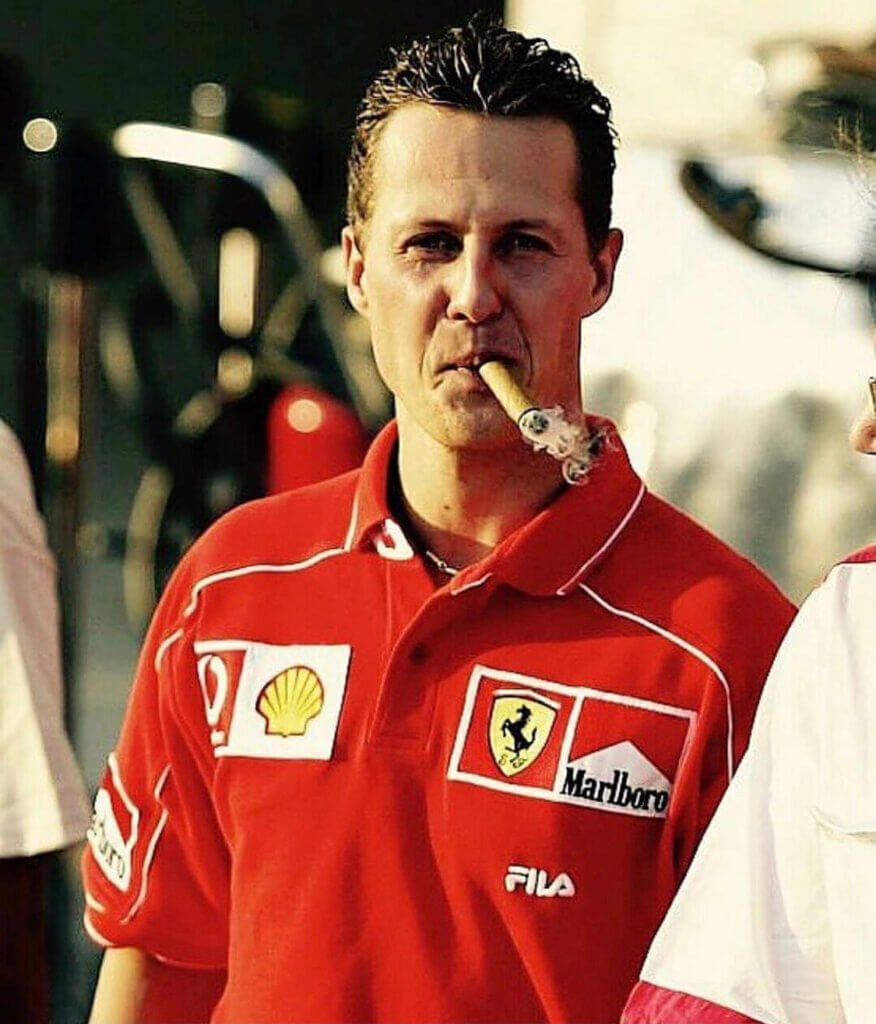 Michael Schumacher Smoking Cigar