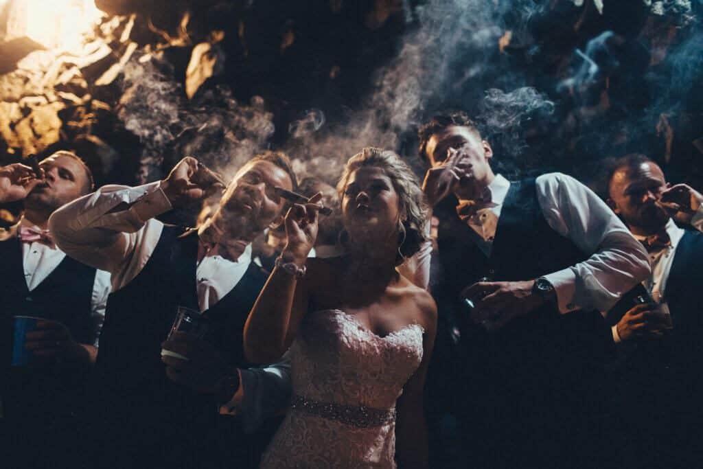 Cigars at weddings