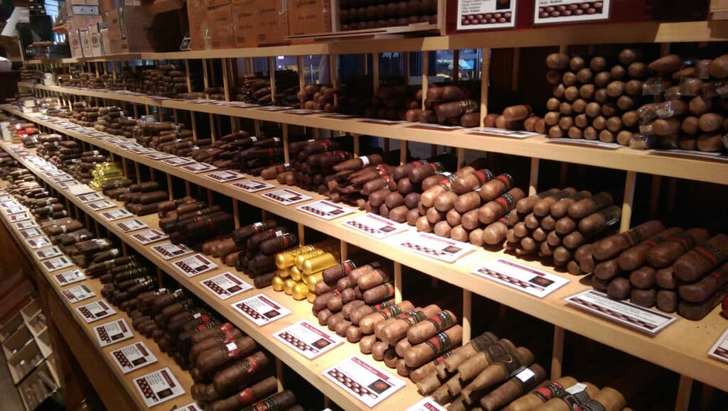 cigars shelf