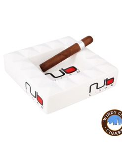 Nub Square White 4 Cigar Ashtray