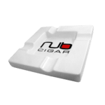 Nub Square White 4 Cigar Ashtray