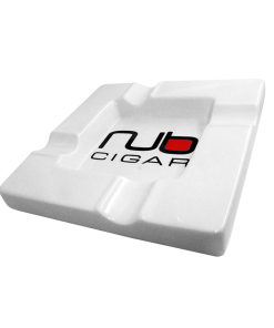 Nub Square White 4 Cigar Ashtray