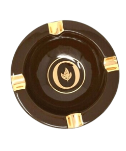 Oliva Brown w/Gold Round 4 Cigar Ashtray