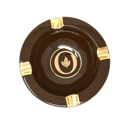 Oliva Brown w/Gold Round 4 Cigar Ashtray