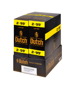 Dutch Natural Leaf Wrapper Cigarillos - Gold Fusion