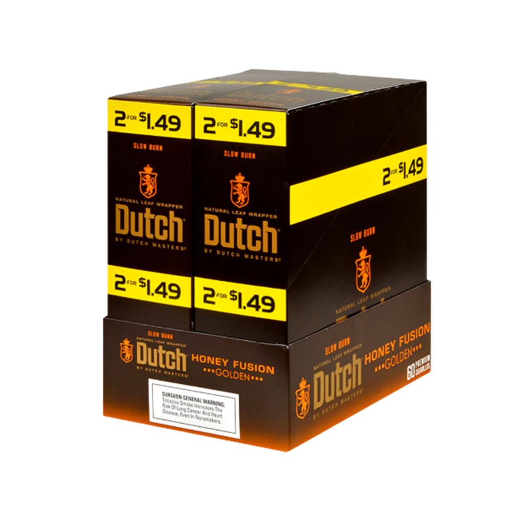 Dutch Natural Leaf Wrapper Cigarillos - Honey Fusion