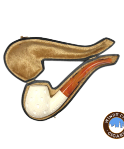 Servi Meerschaum 100 Billiard Bent Lattice Pipe