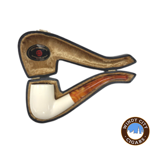 Servi Meerschaum 100 Billiard Bent Smooth Pipe