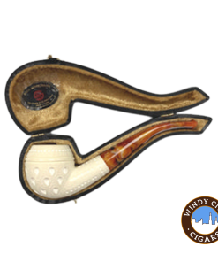 Servi Meerschaum 100 Bulldog Bent Lattice Pipe