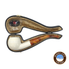 Servi Meerschaum 100 Bulldog Bent Smooth Pipe