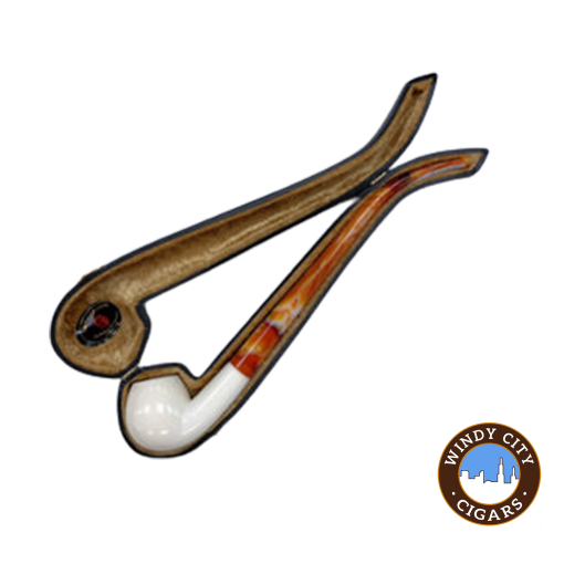 Servi Meerschaum 100 Churchwarden Apple Bent Smooth Pipe