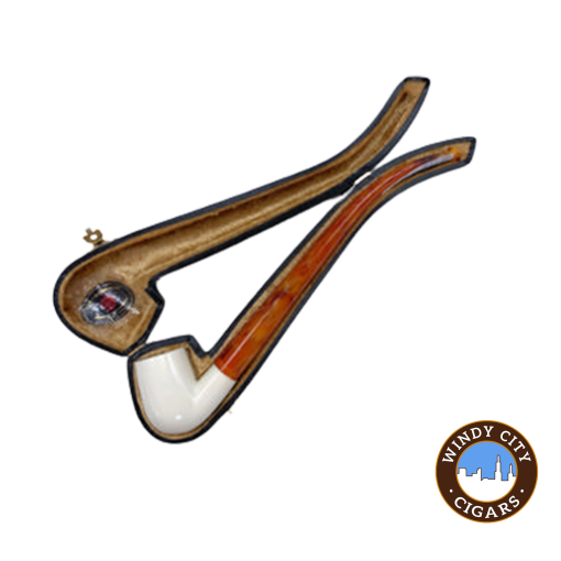 Servi Meerschaum 100 Churchwarden Dublin Bent Smooth Pipe