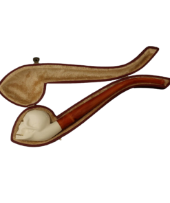 Servi Meerschaum 100 Churchwarden Skull Pipe