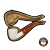 Servi Meerschaum 100 Dublin Bent Lattice Pipe