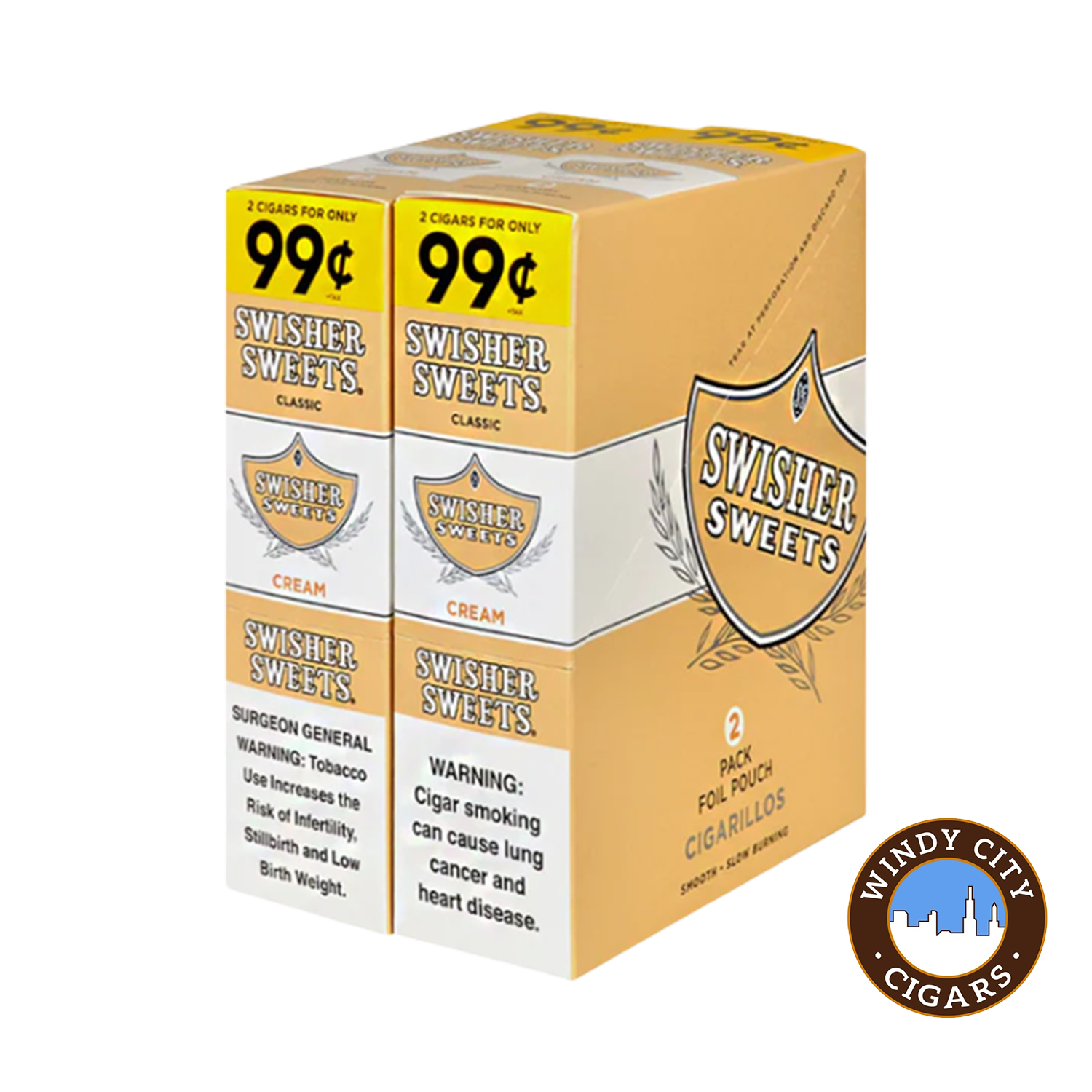 Swisher Sweets Cigarillos 2 for 99c - Cream1