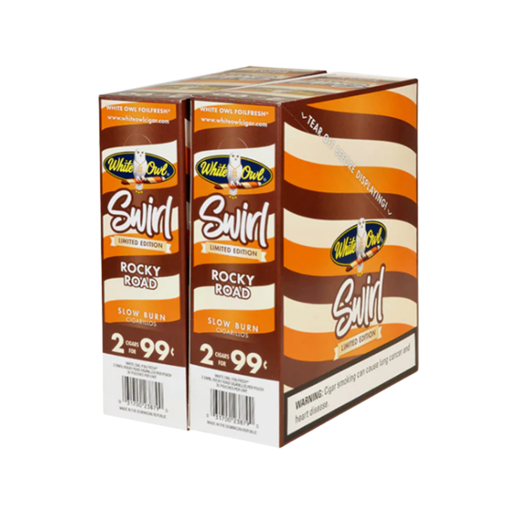 White Owl Cigarillos Swirl Rocky Road Windy City Cigars 1360