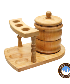 Wood Pipe 3 Rack & Jar