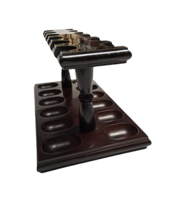 Woodmere Pipe 12 Rack Open Walnut