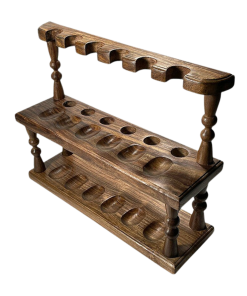 Woodmere Pipe 12 Rack Teak