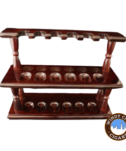 Woodmere Pipe 12 Rack Walnut