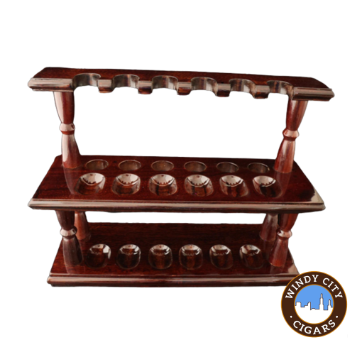 Woodmere Pipe 12 Rack Walnut