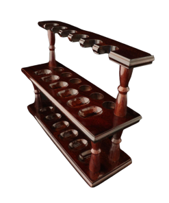 Woodmere Pipe 12 Rack Walnut