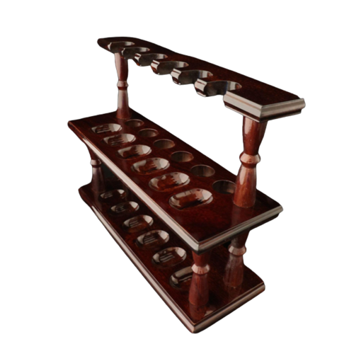 Woodmere Pipe 12 Rack Walnut