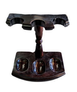 Woodmere Pipe 3 Rack Open Walnut