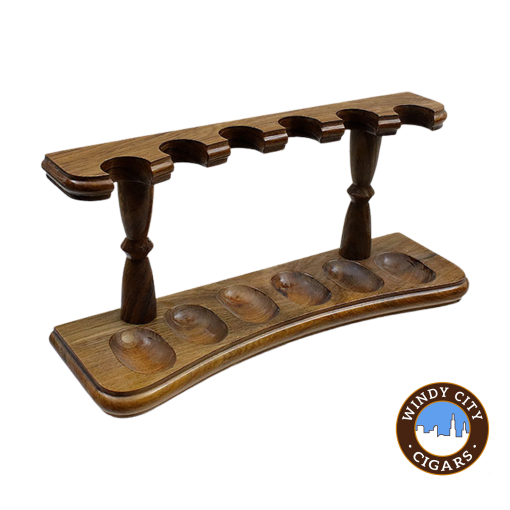 Woodmere Pipe 6 Rack Open Teak