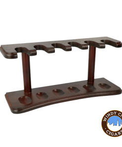 Woodmere Pipe 6 Rack Open Walnut