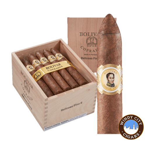 Bolivar Cofradia Belicoso Fino #2 Cigars (6 1/4 X 50) - Box of 25