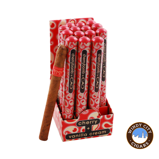 CAO Cherrybomb Tubo Cigars (4 3/4 X 30) - Box of 20