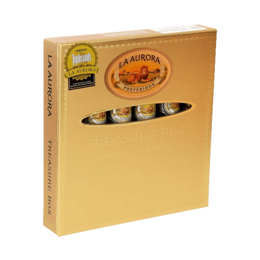 La Aurora Preferido Doble Figurado Treasure Box Cigars (5X54) - Box of 6