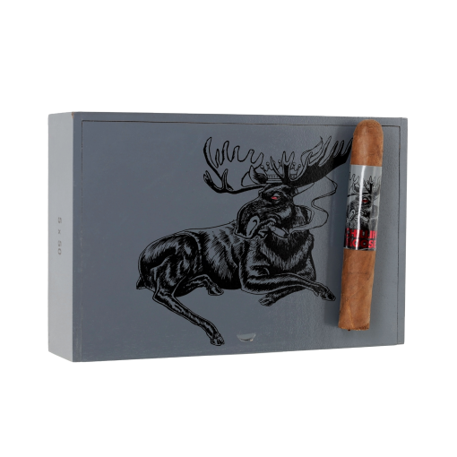 Chillin Moose Robusto Cigars (5 X 50) - Box of 20