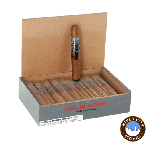 Chillin Moose Robusto Cigars (5 X 50) - Box of 20