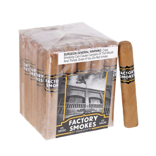 Factory Smokes Shade Robusto Cigars (5 X 54) - Bundle of 25