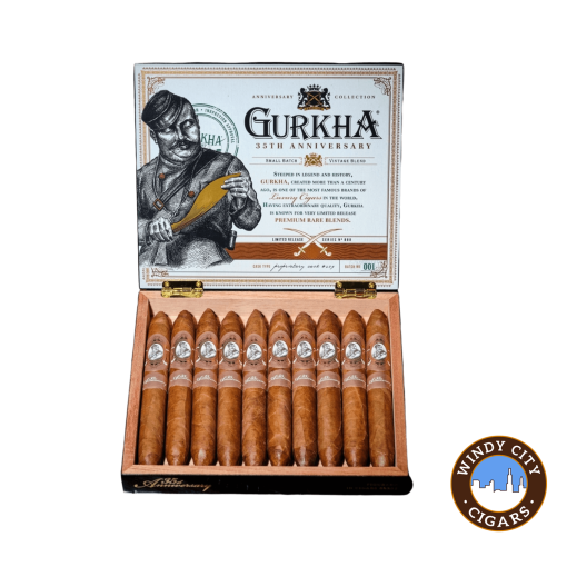 Gurkha 35th Anniversary Figurado Cigars (6 3/4 x 52) - Box of 10