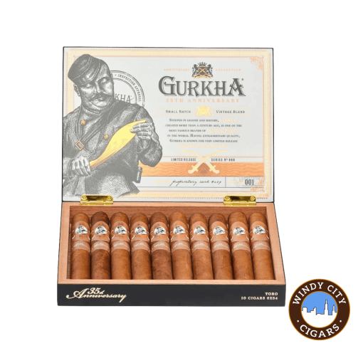 Gurkha 35th Anniversary Toro Cigars (6 x 54)- Box of 10