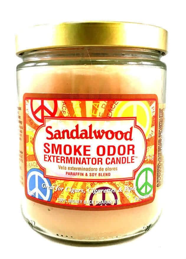 Sandalwood Candles - Smoke Odor Exterminator Candle - 13 oz - Windy