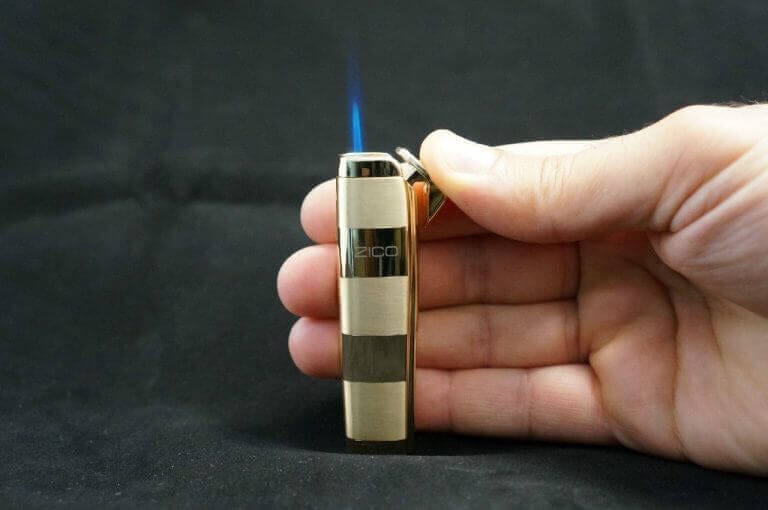 Zico Refillable Butane Torch Lighter Gold - Windy City Cigars